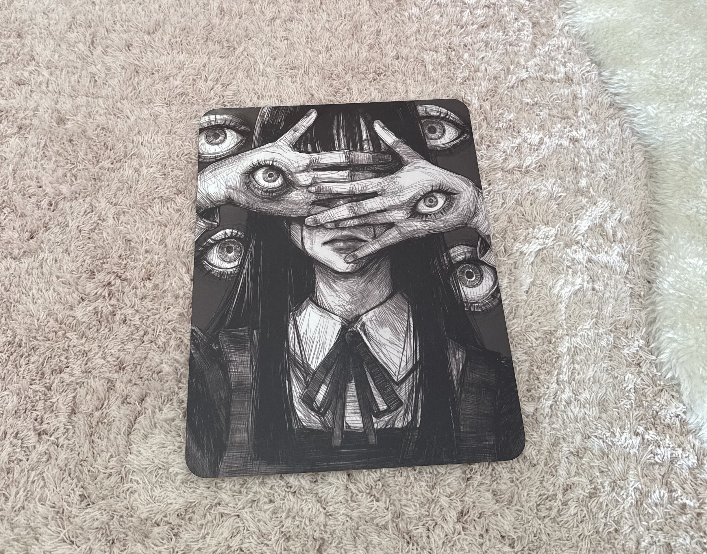 Lamina metalica decorativa Terror Ojos - 8