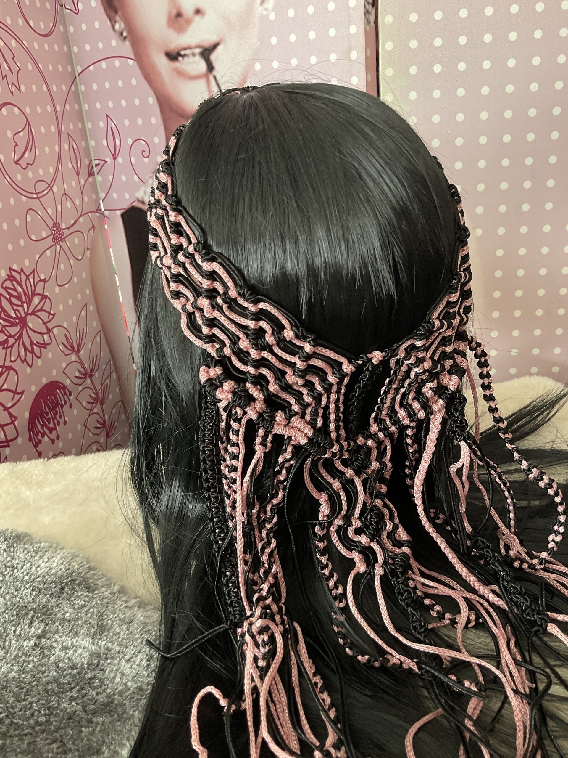 Diadema corona macramé - 2