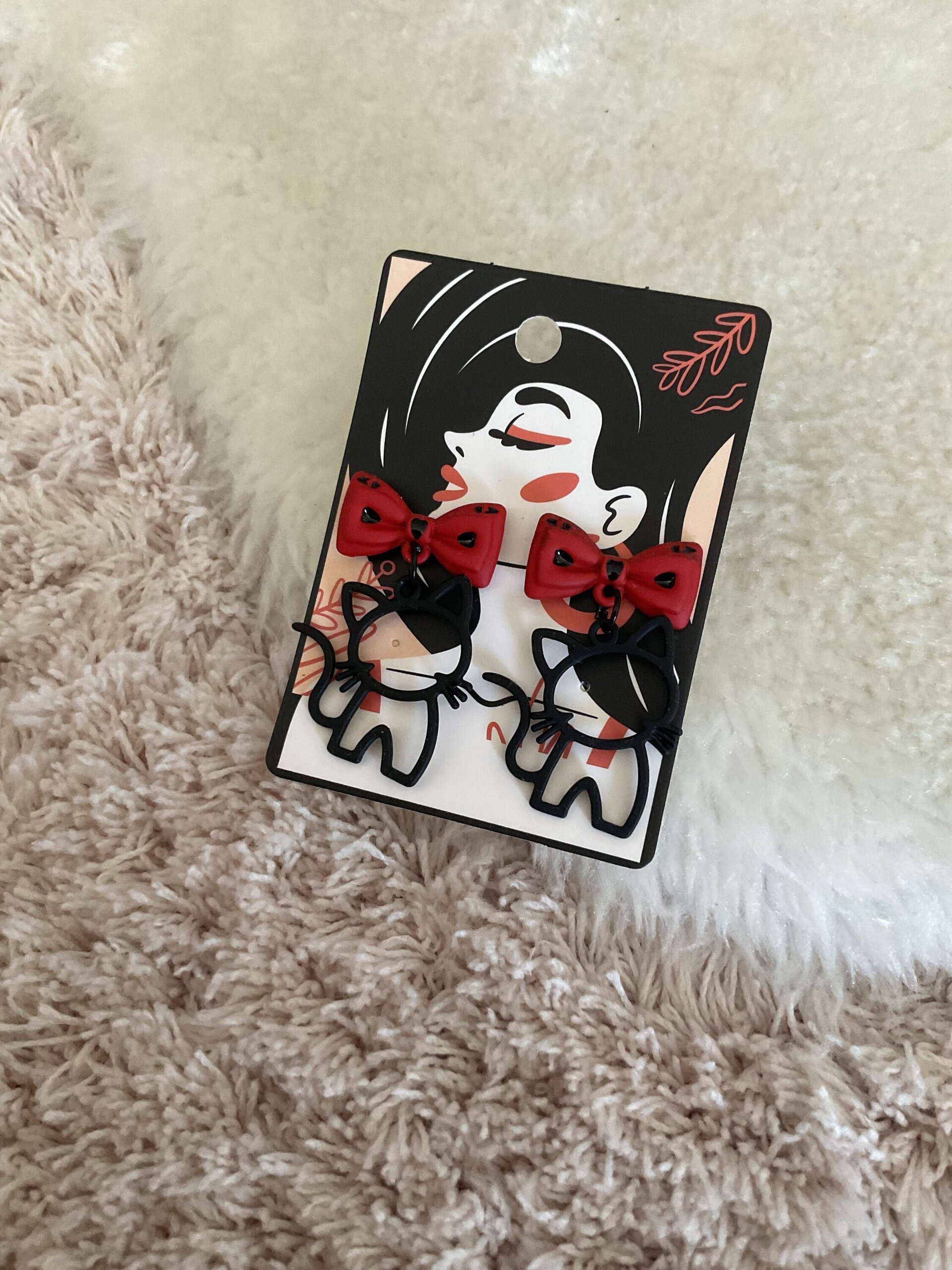 Pendientes gatitos negros - 8