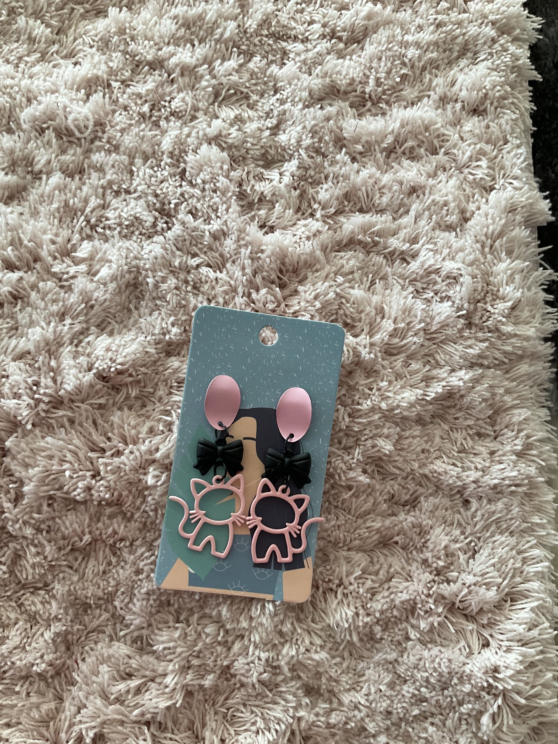 Pendientes gatitos rosas - 10