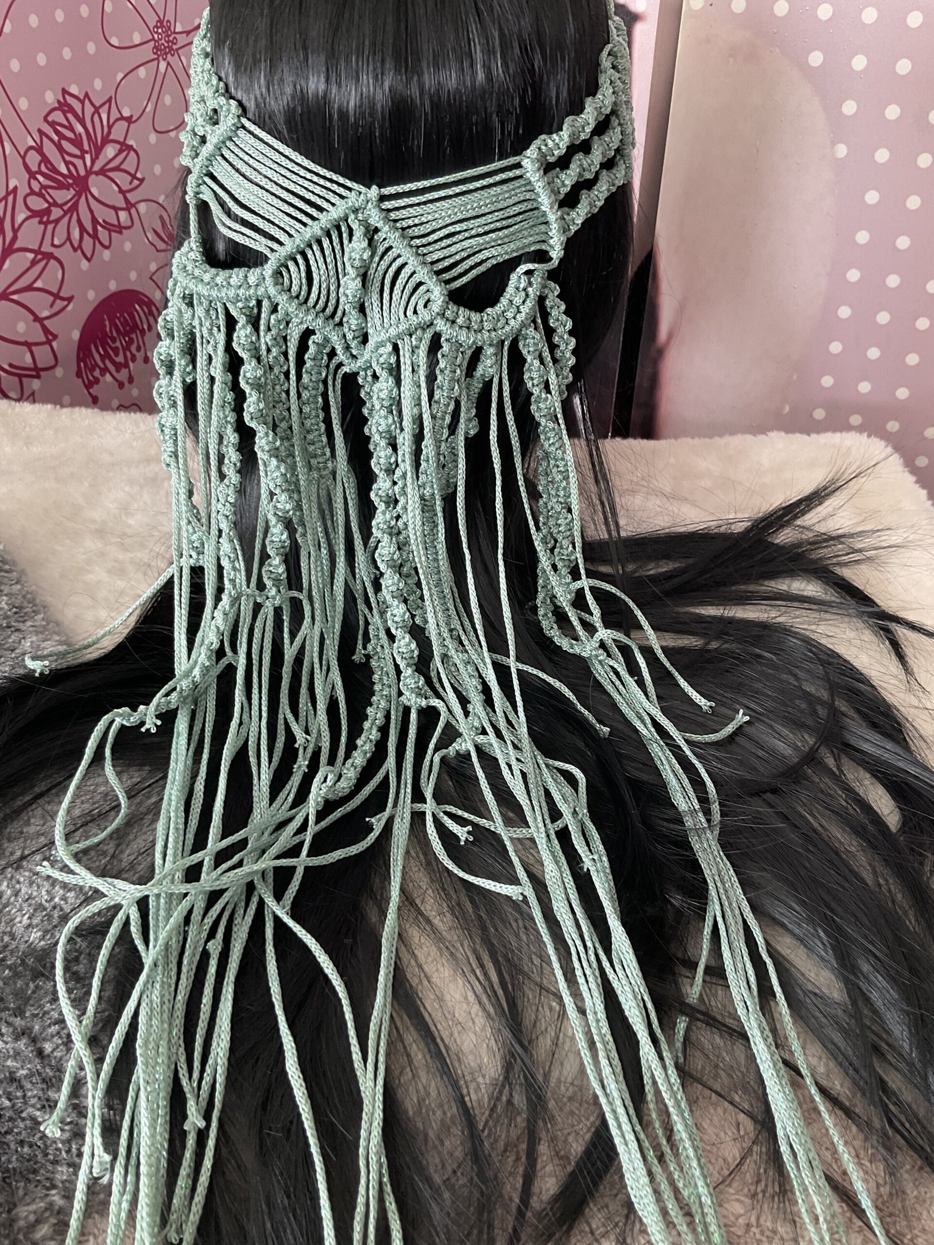 Corona diadema macramé - 5