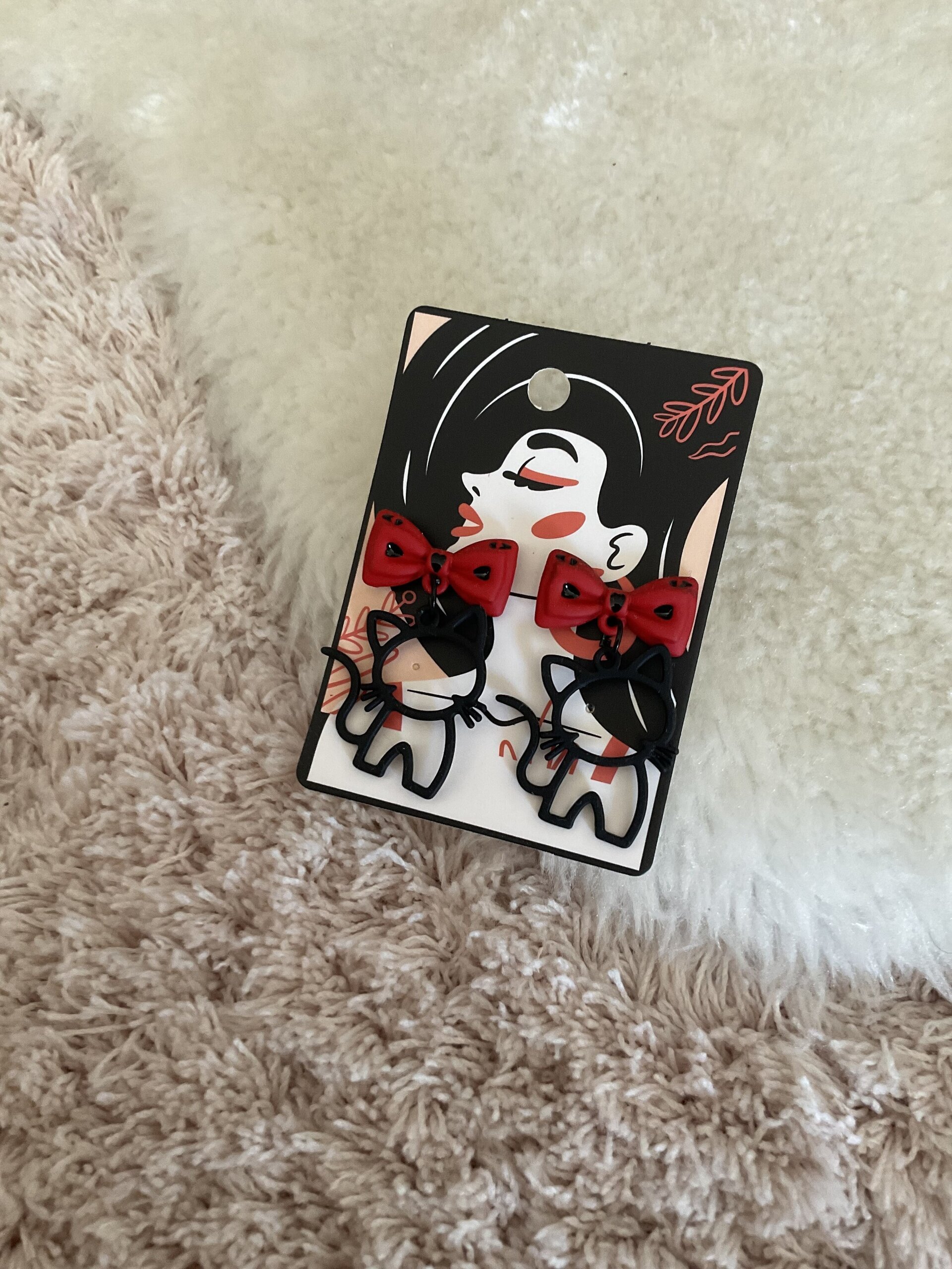 Pendientes gatitos negros - 5