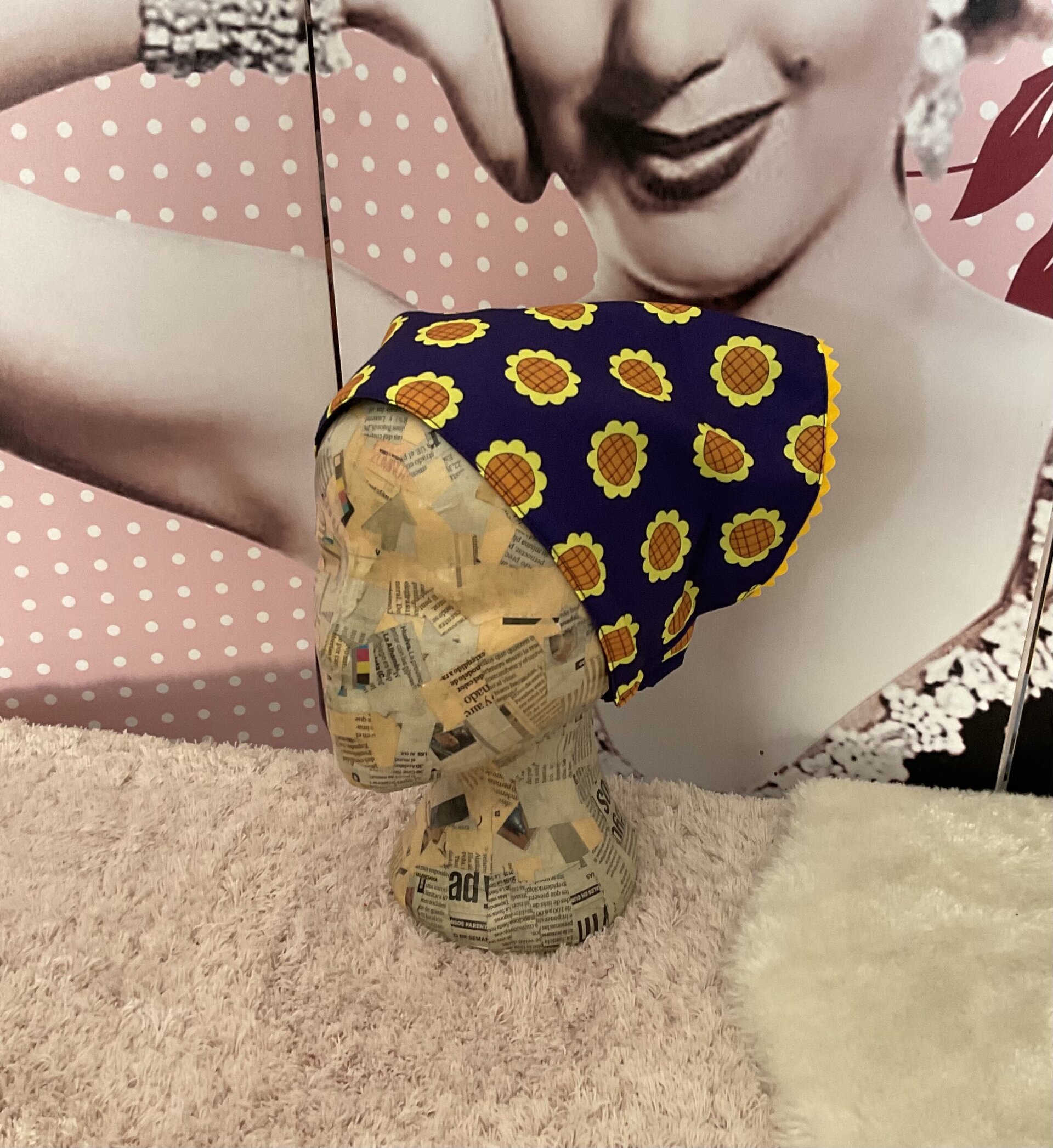 Turbante triangular Girasoles - 4