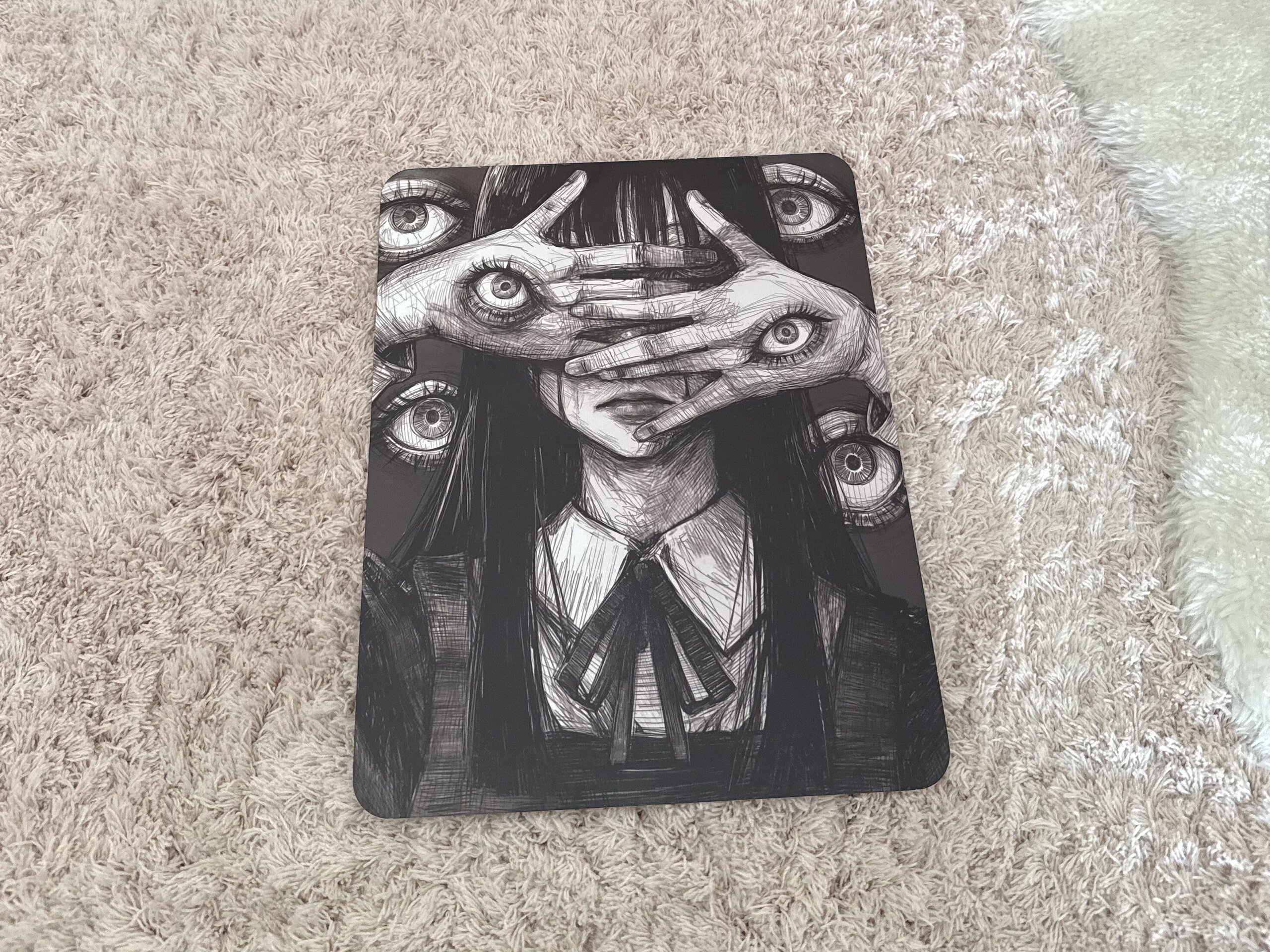 Lamina metalica decorativa Terror Ojos - 6