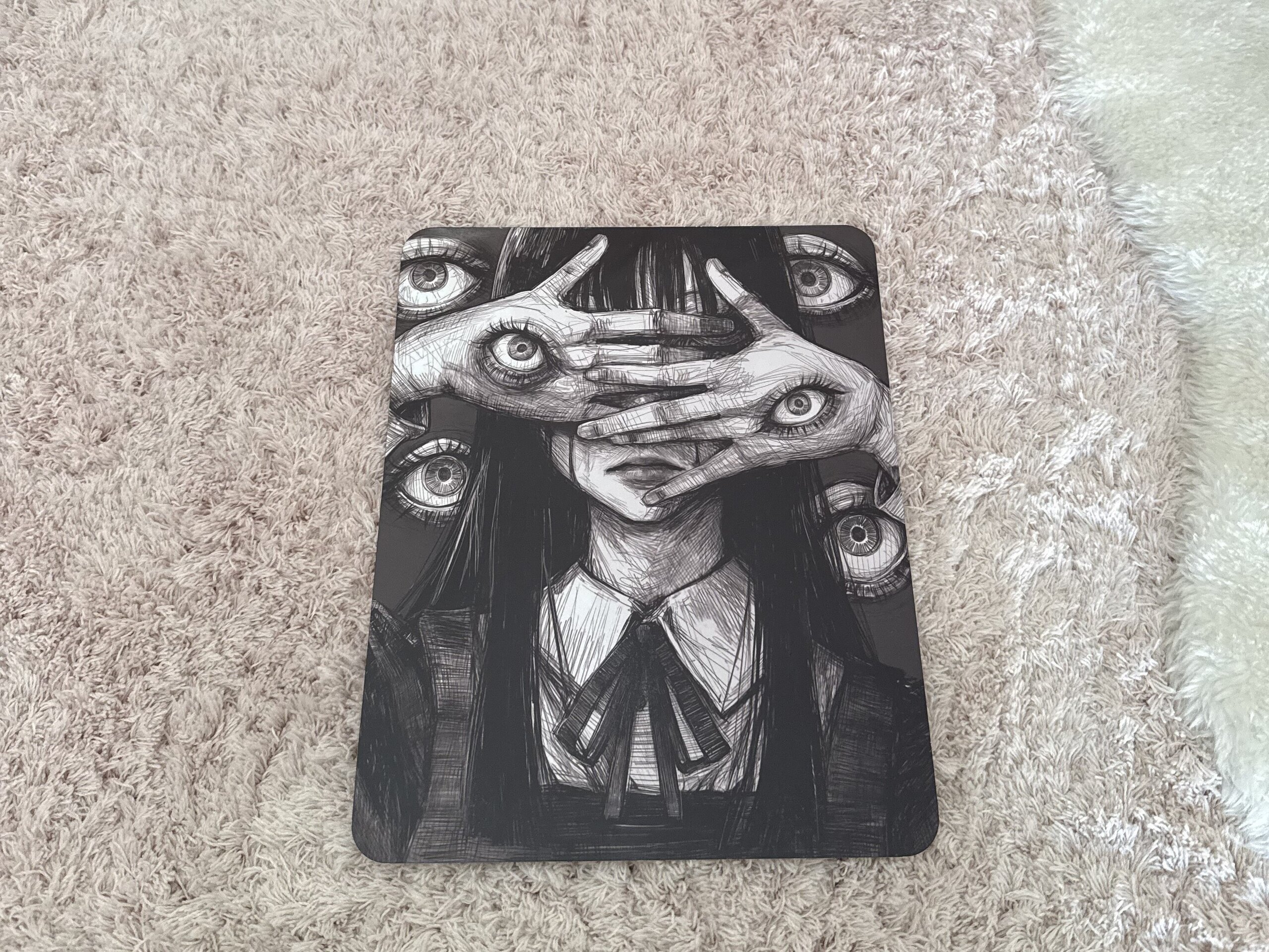 Lamina metalica decorativa Terror Ojos - 5