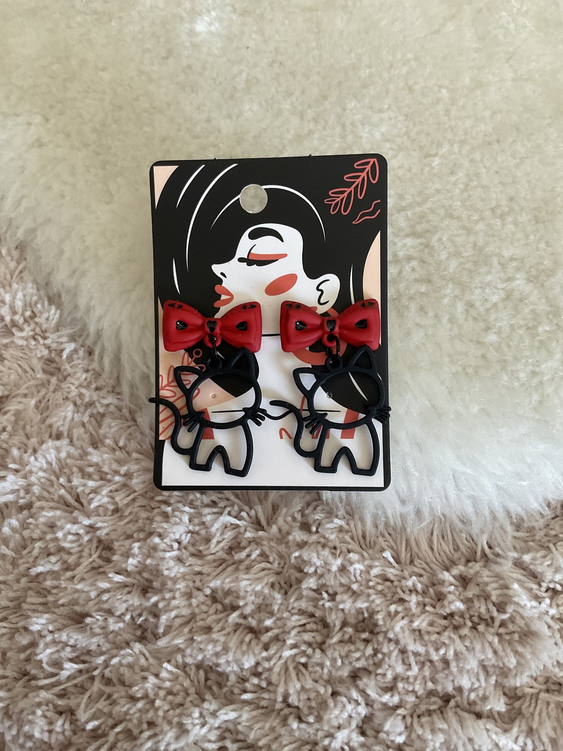 Pendientes gatitos negros - 4