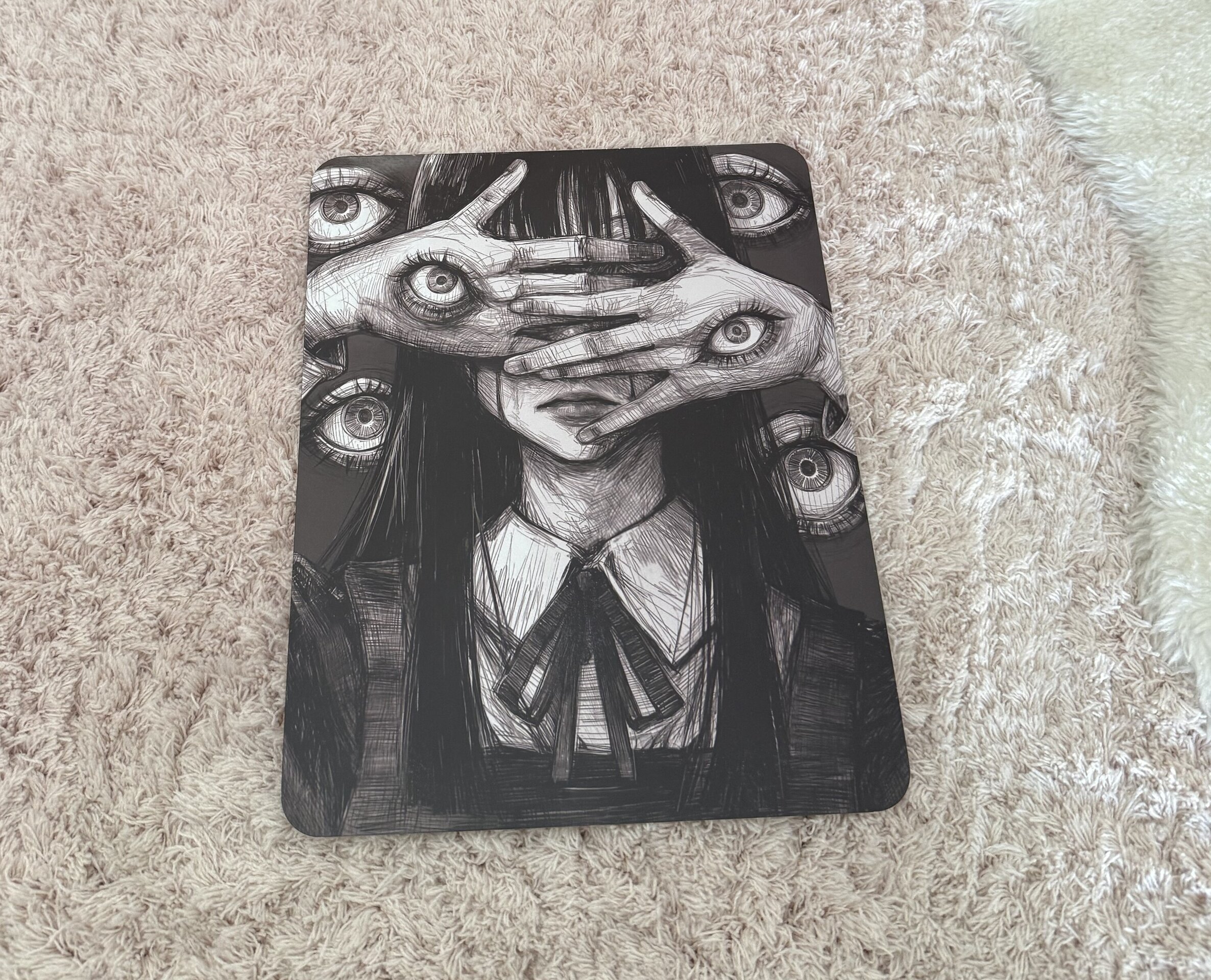 Lamina metalica decorativa Terror Ojos - 10