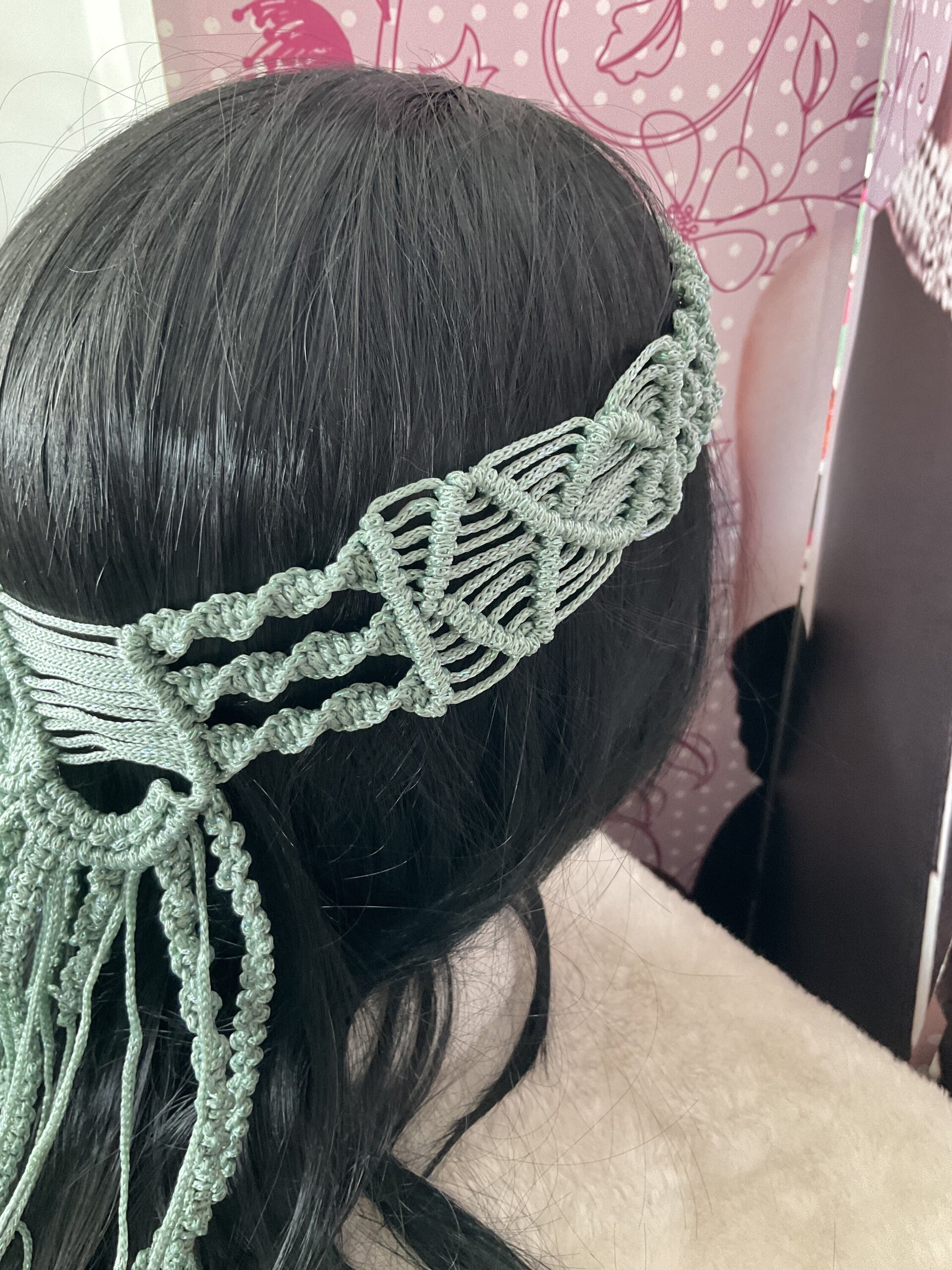 Corona diadema macramé - 6