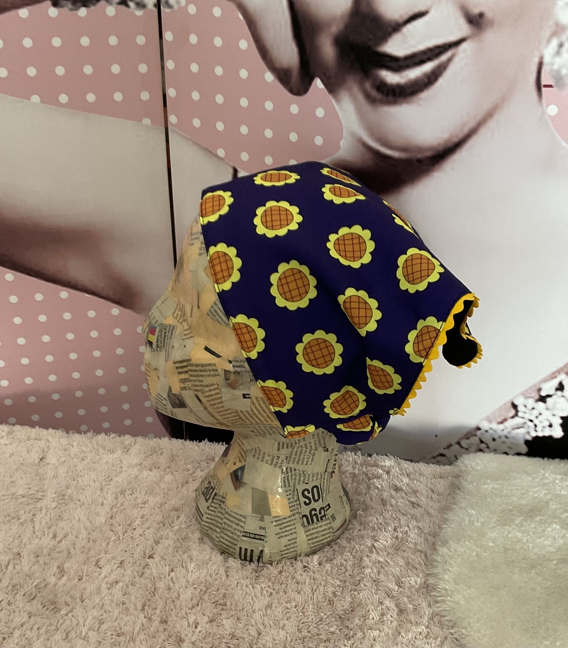 Turbante triangular Girasoles - 8