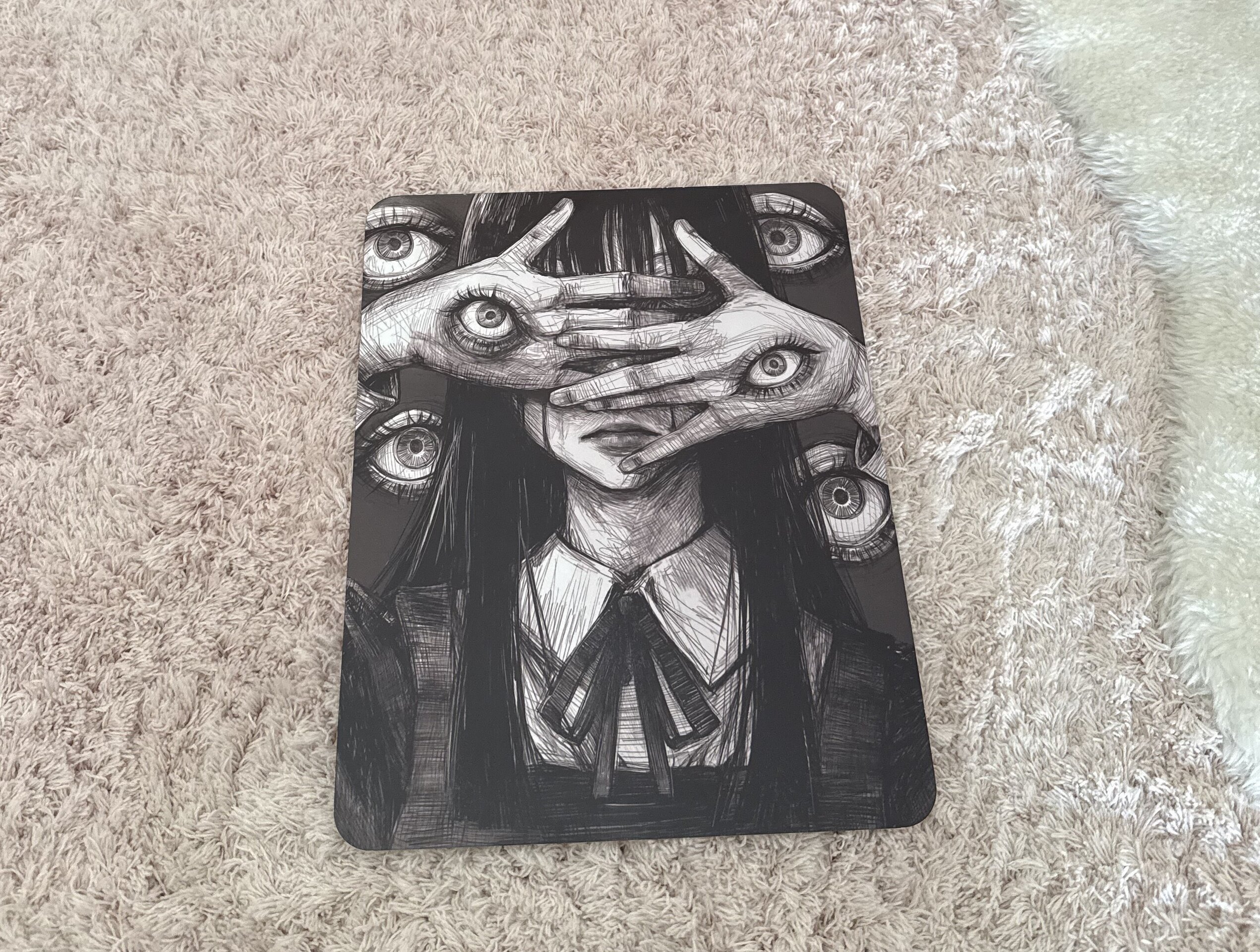 Lamina metalica decorativa Terror Ojos - 4