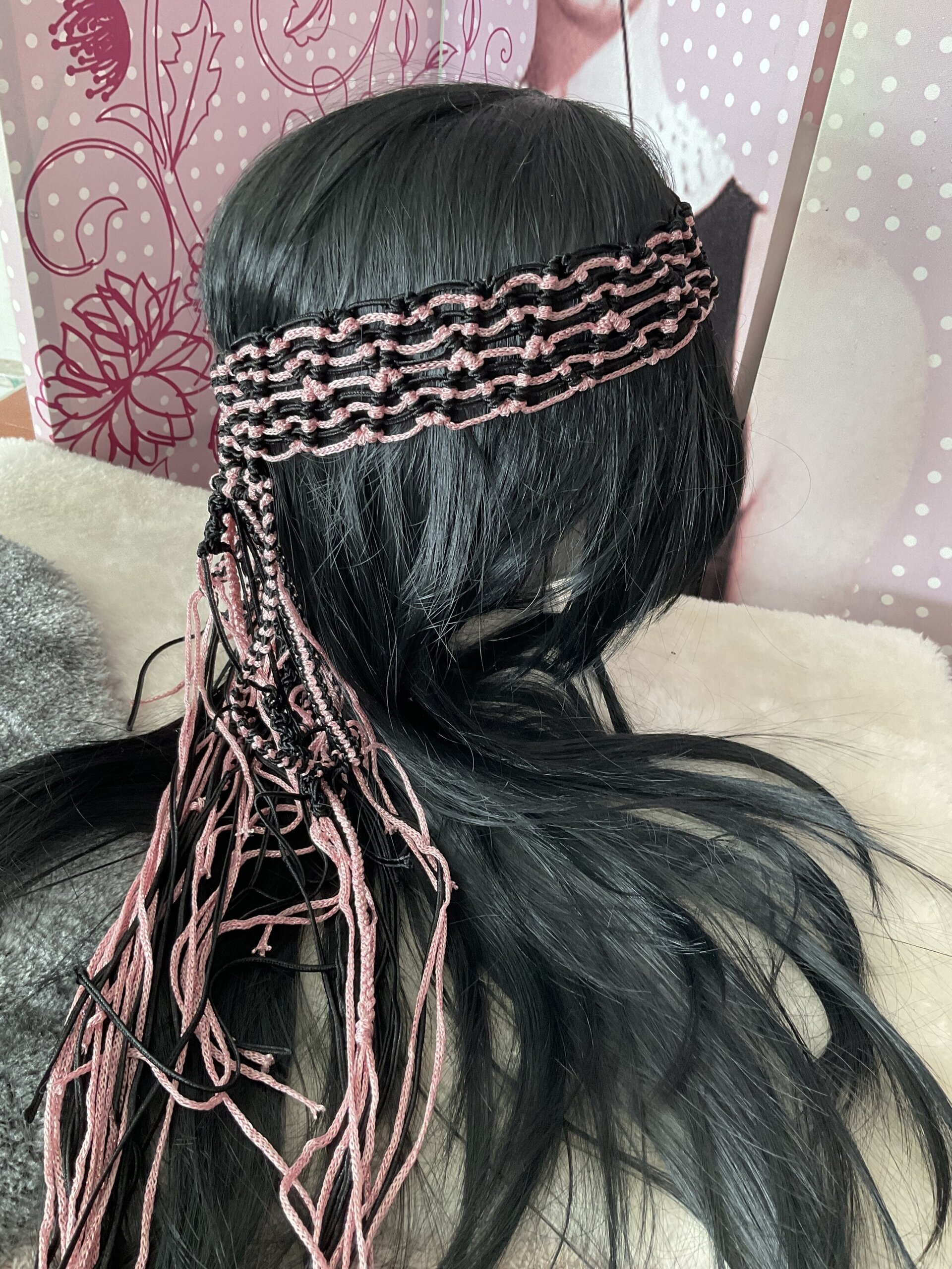 Diadema corona macramé - 10