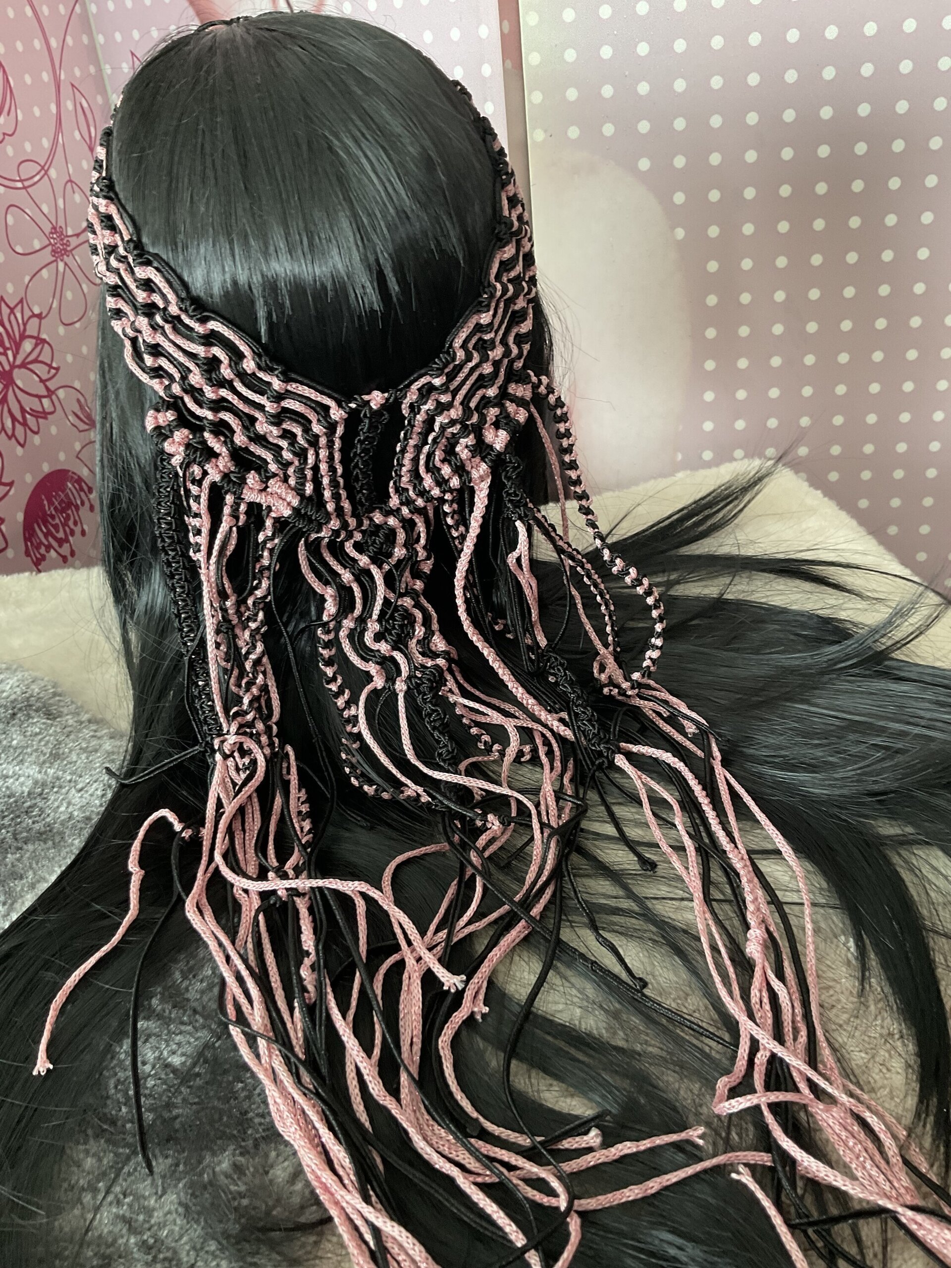 Diadema corona macramé - 8