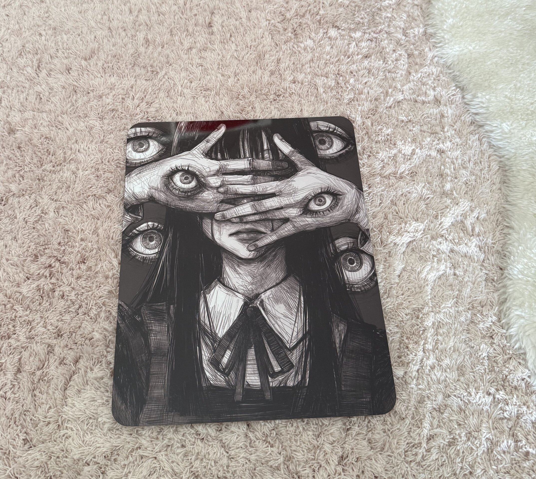 Lamina metalica decorativa Terror Ojos - 9