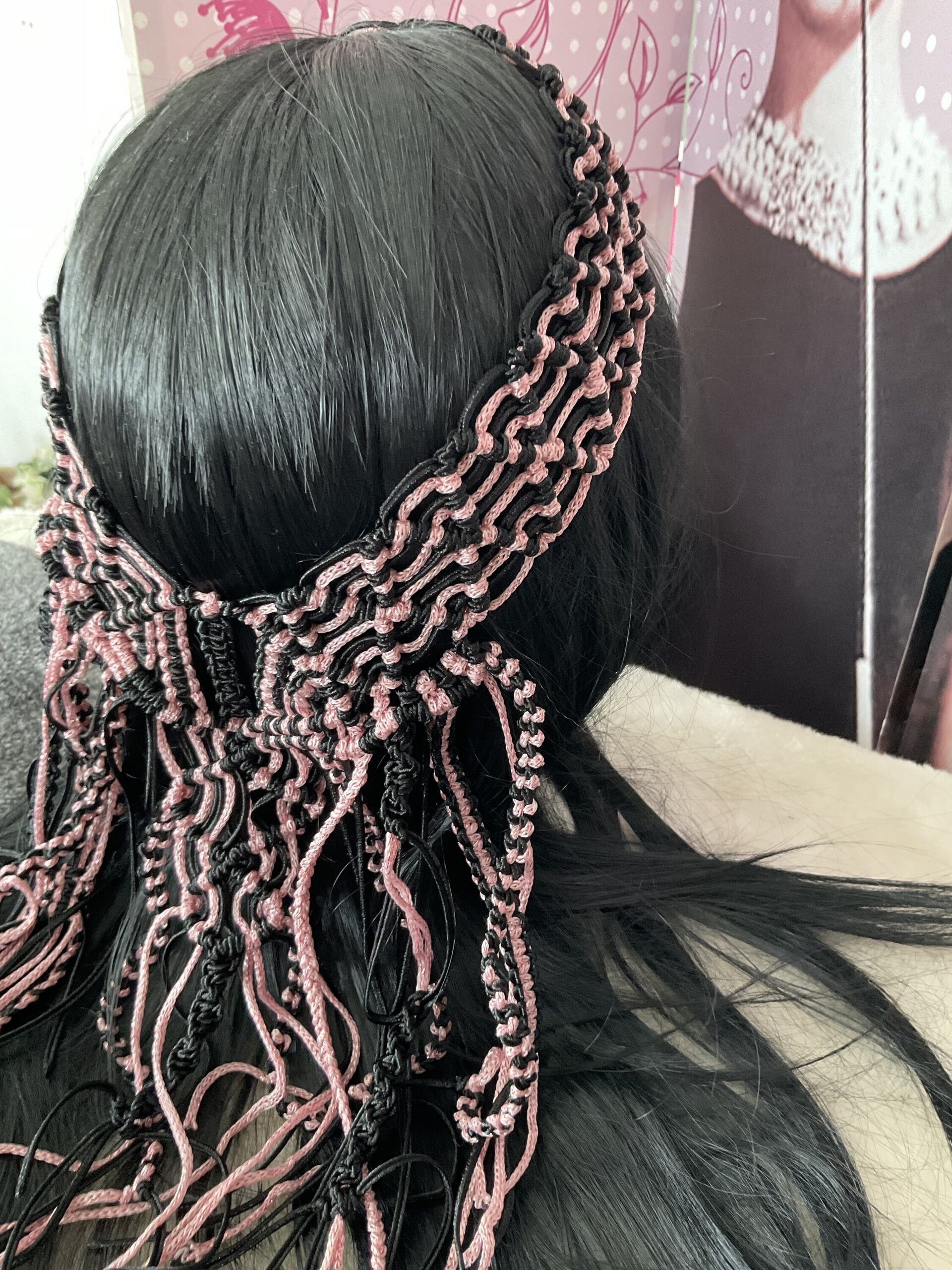 Diadema corona macramé - 1