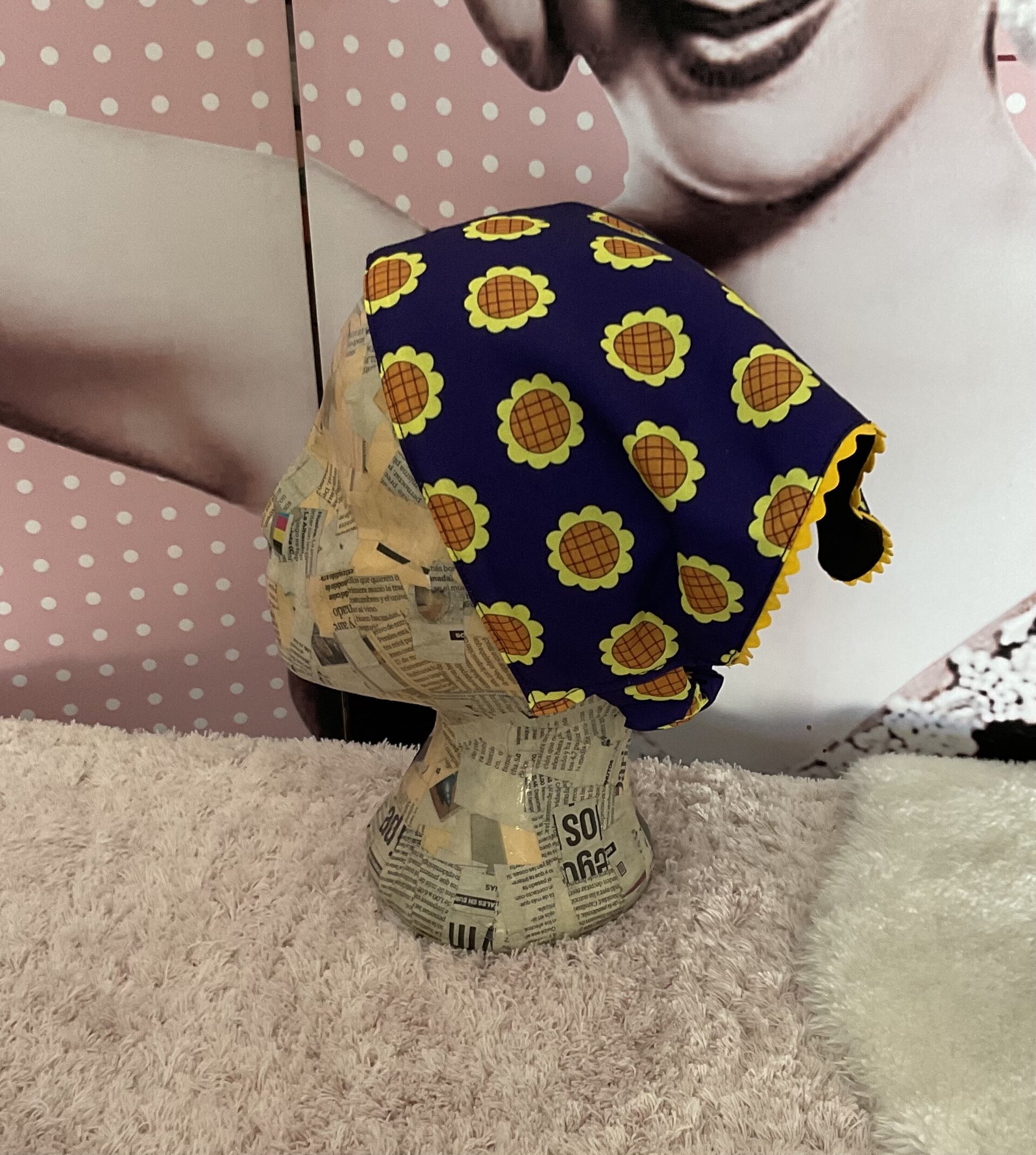 Turbante triangular Girasoles - 7