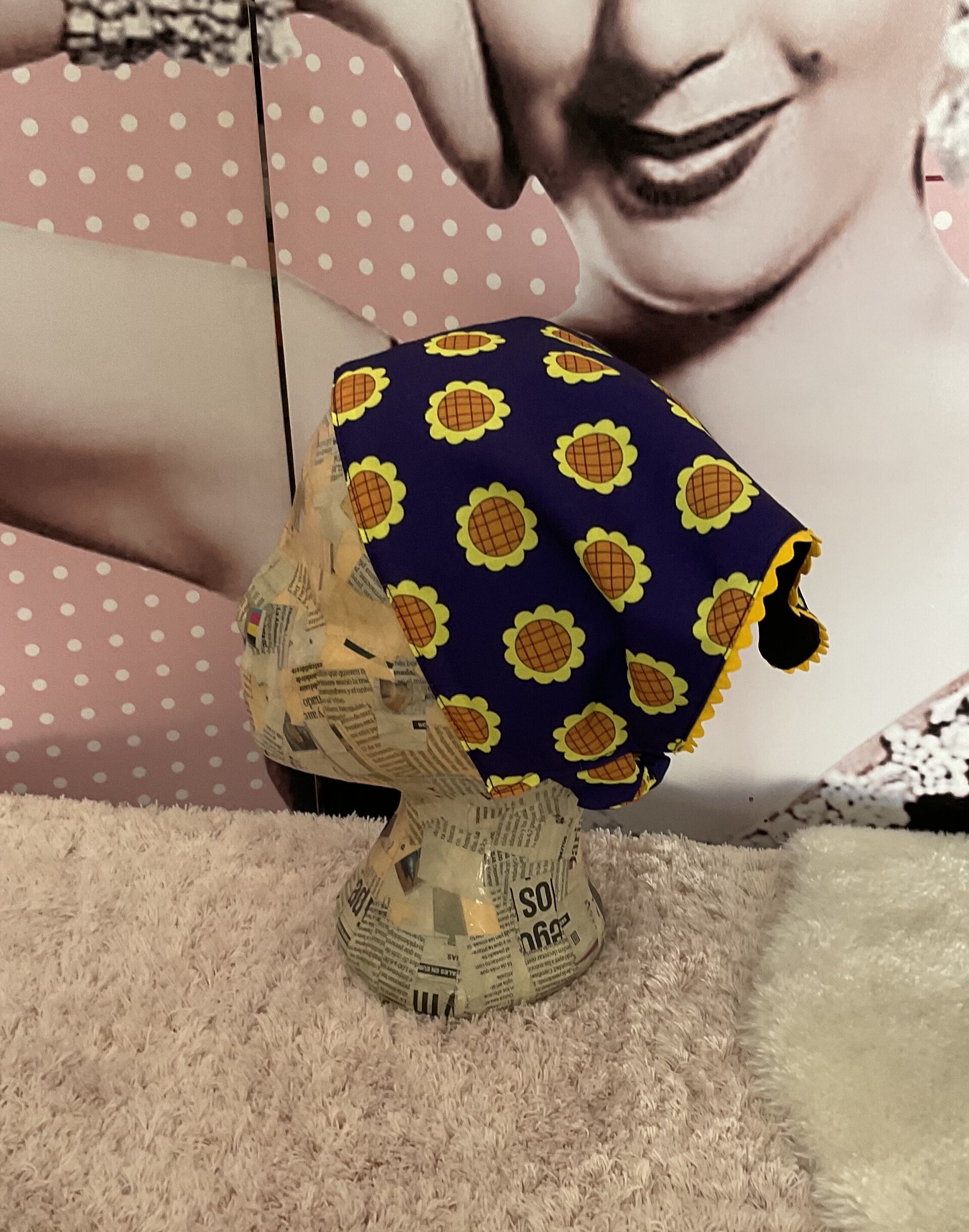 Turbante triangular Girasoles - 9