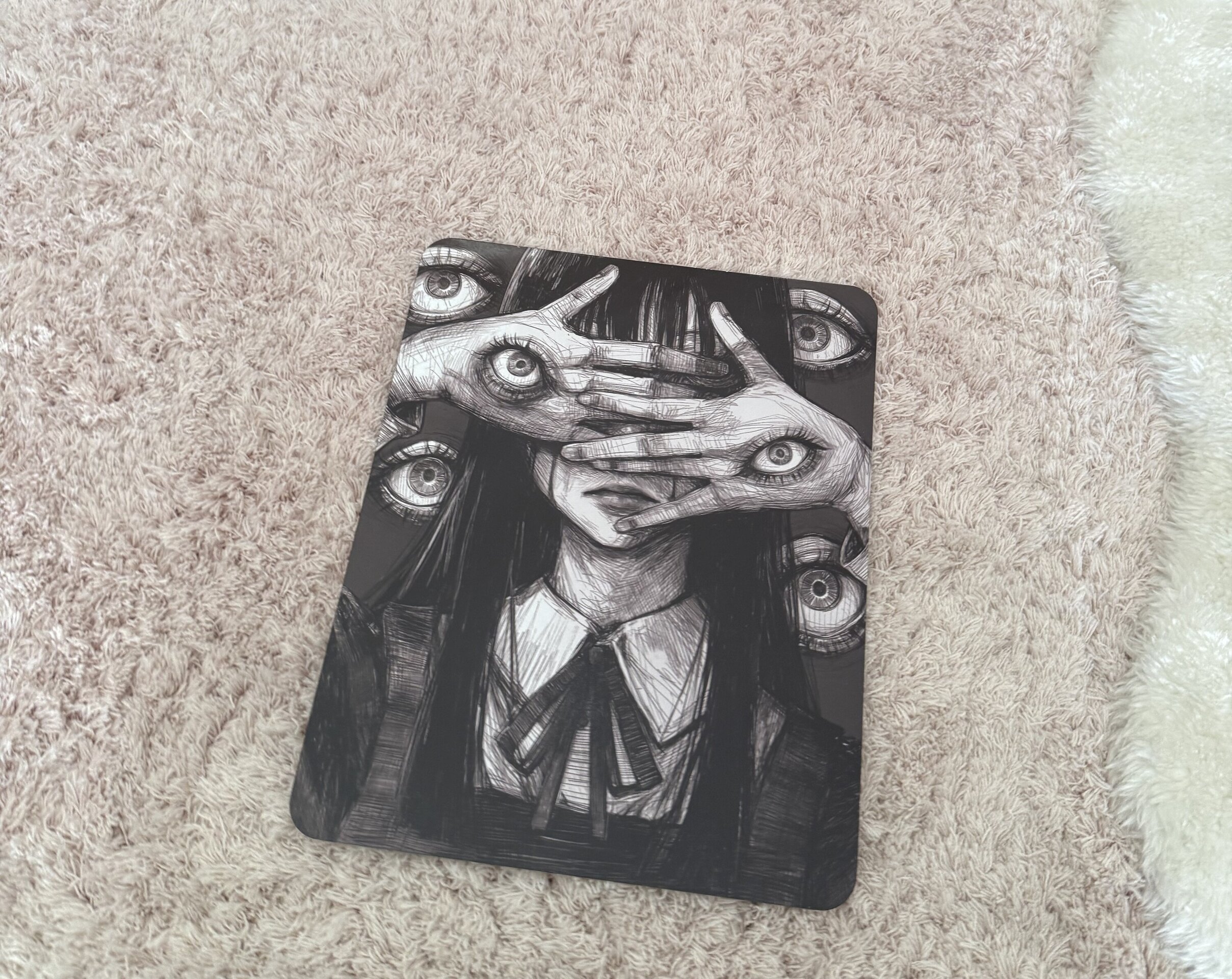 Lamina metalica decorativa Terror Ojos - 3