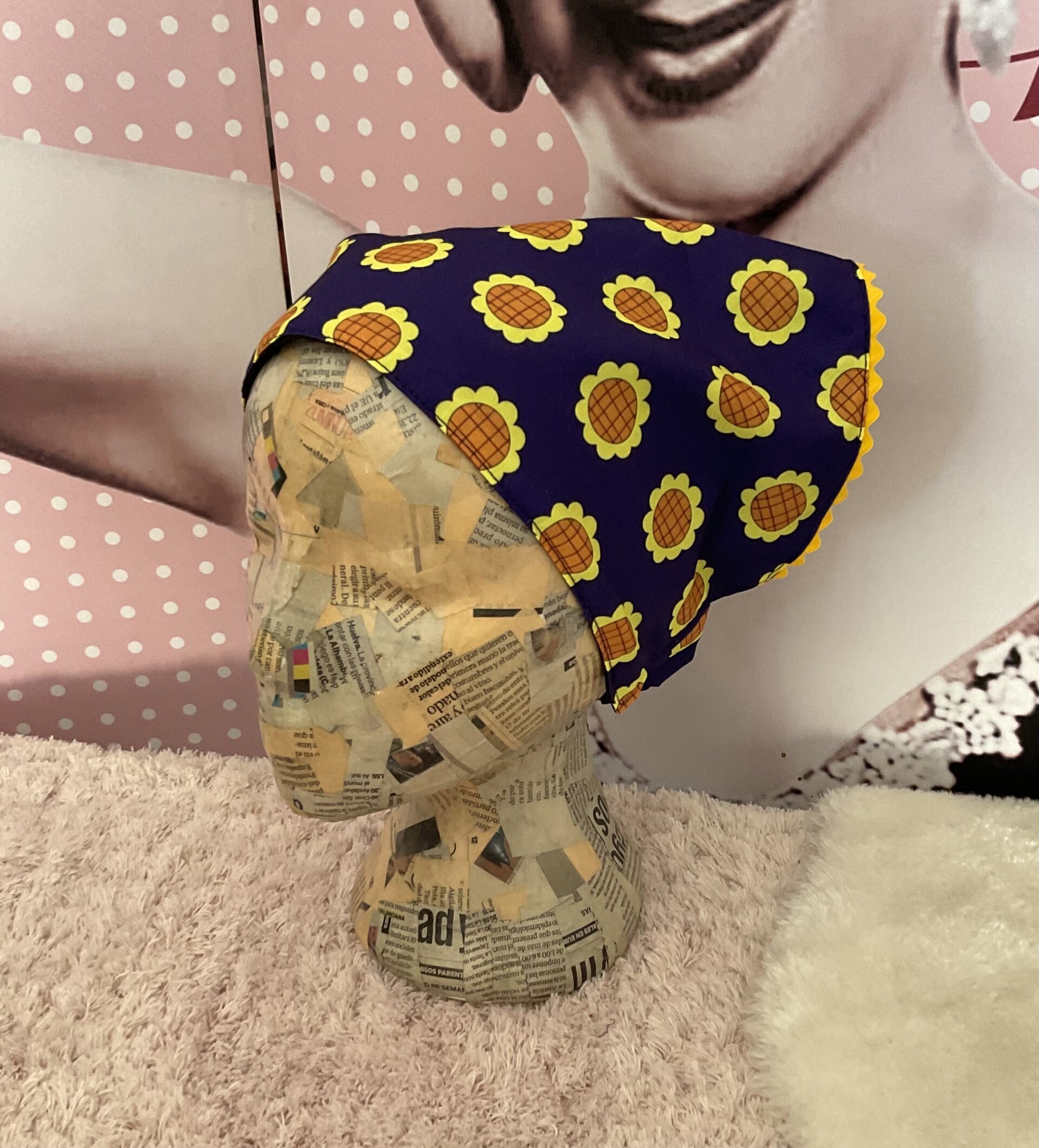 Turbante triangular Girasoles - 14