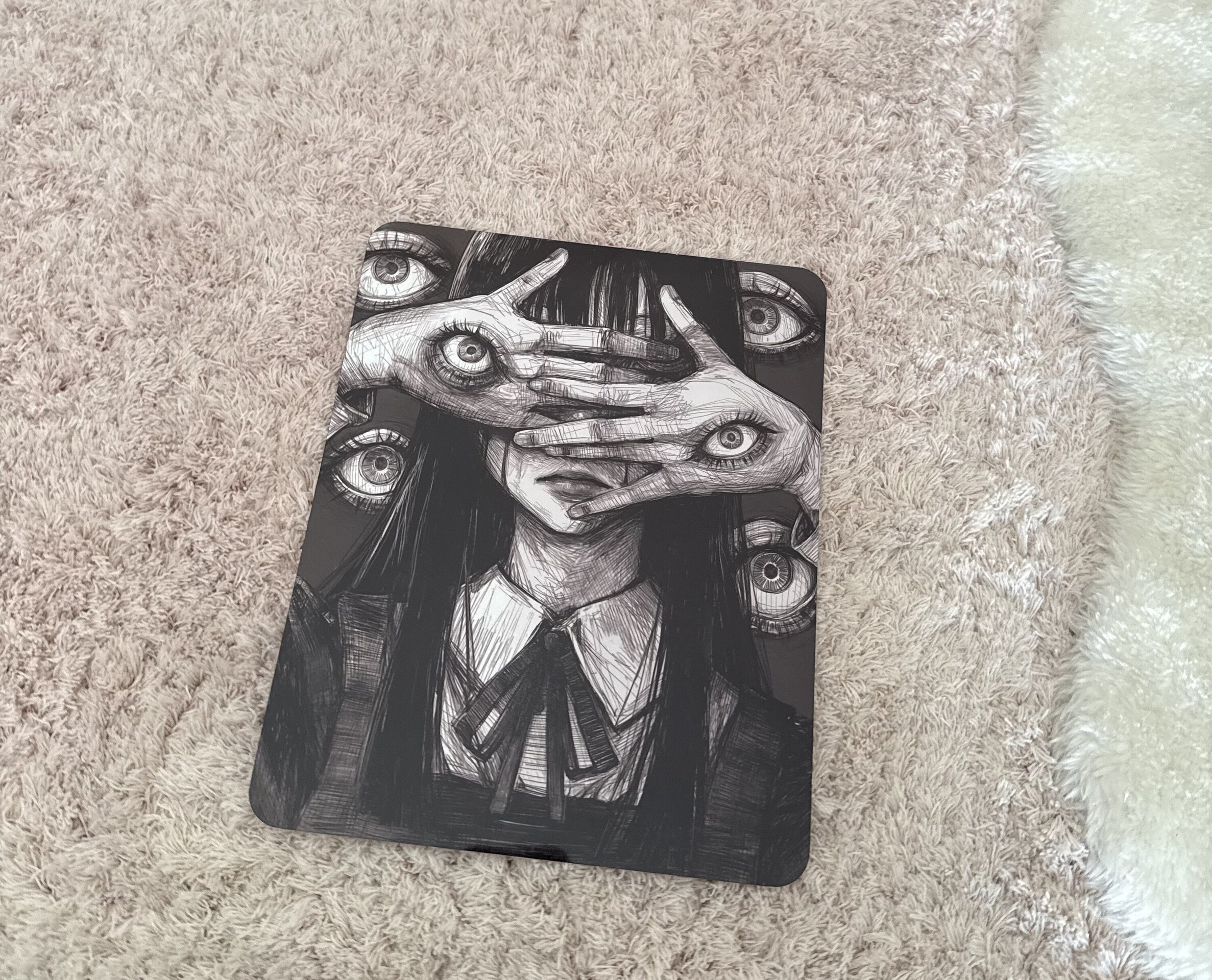 Lamina metalica decorativa Terror Ojos - 2