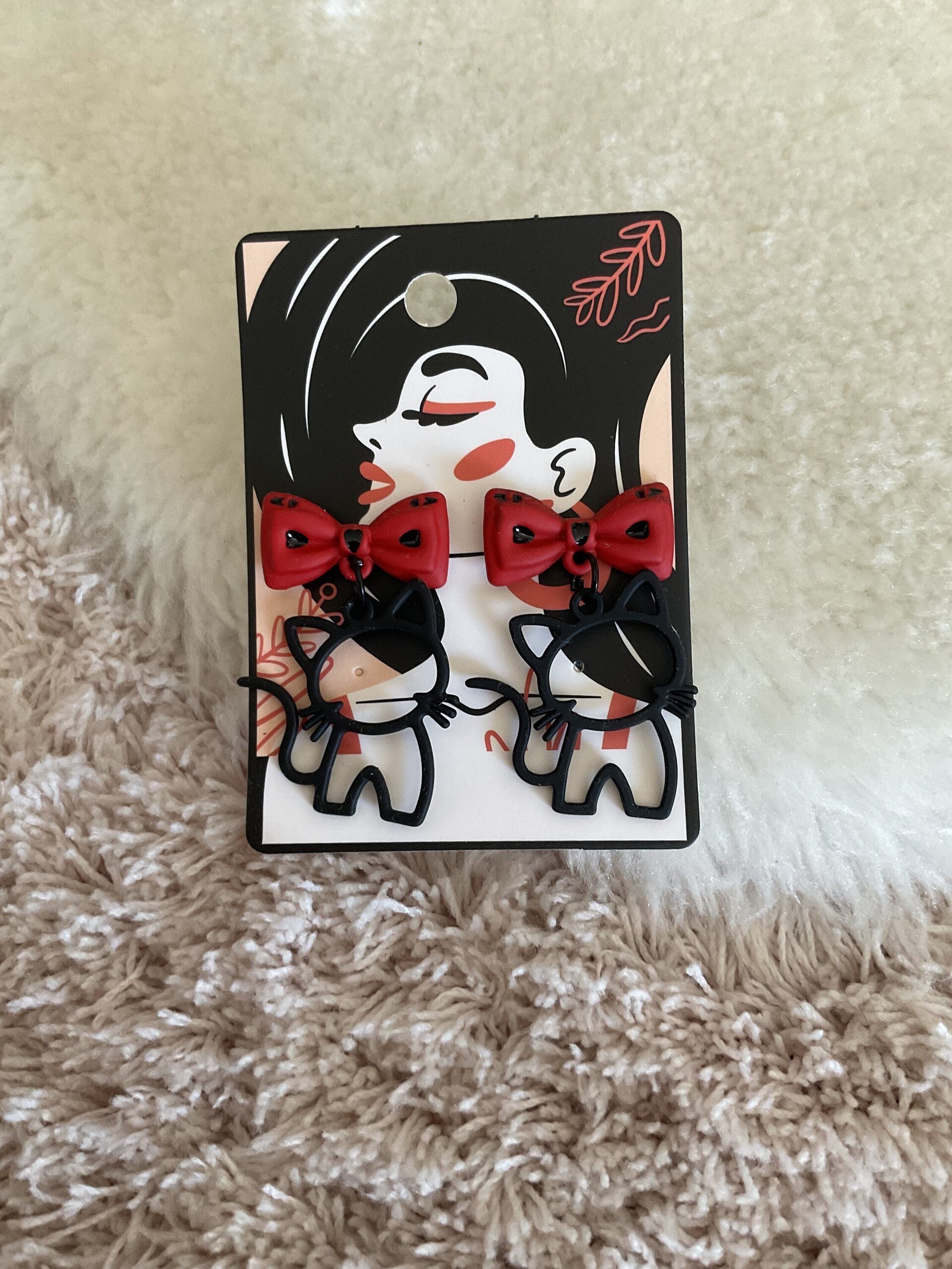 Pendientes gatitos negros - 9