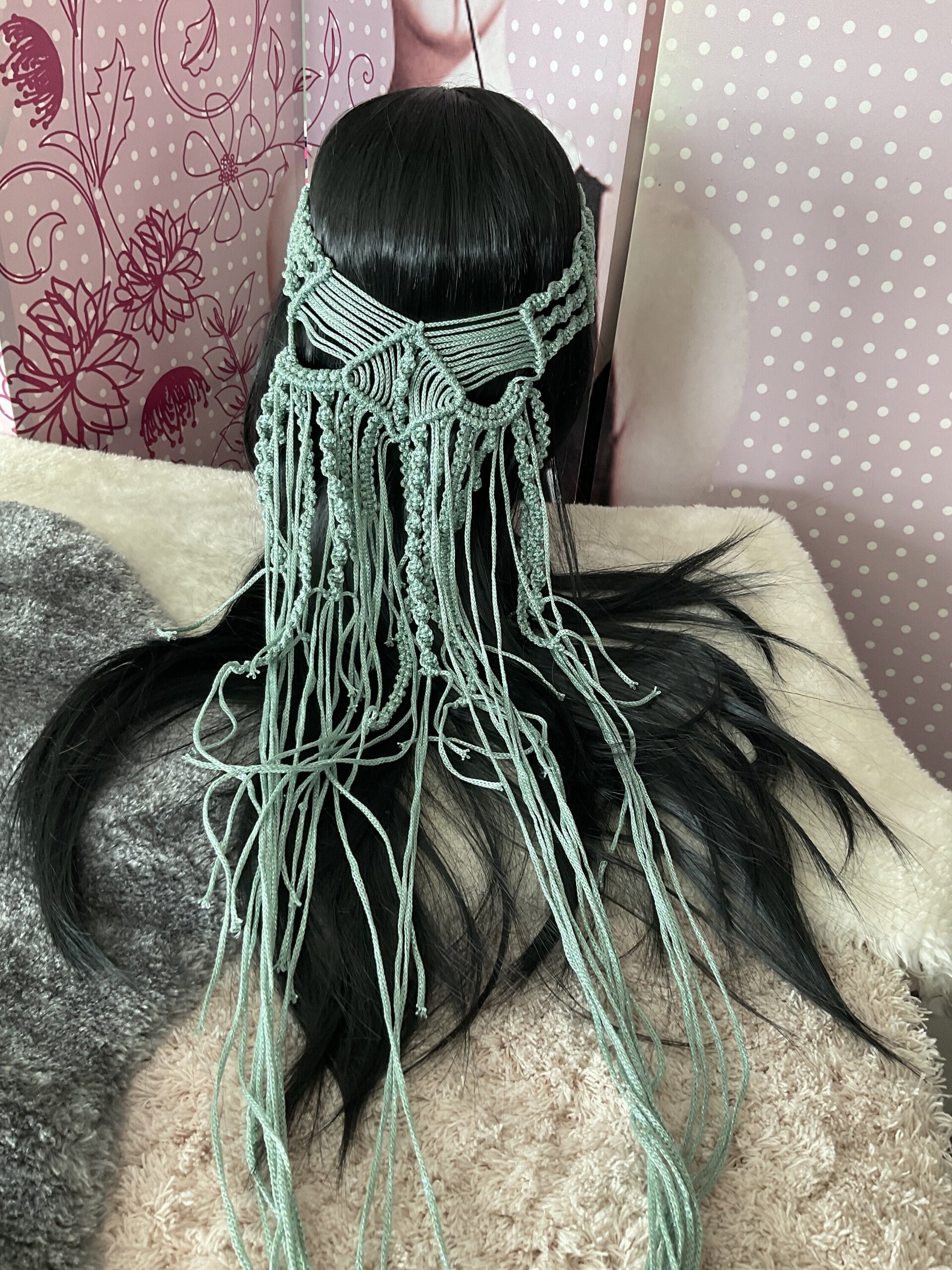 Corona diadema macramé - 17