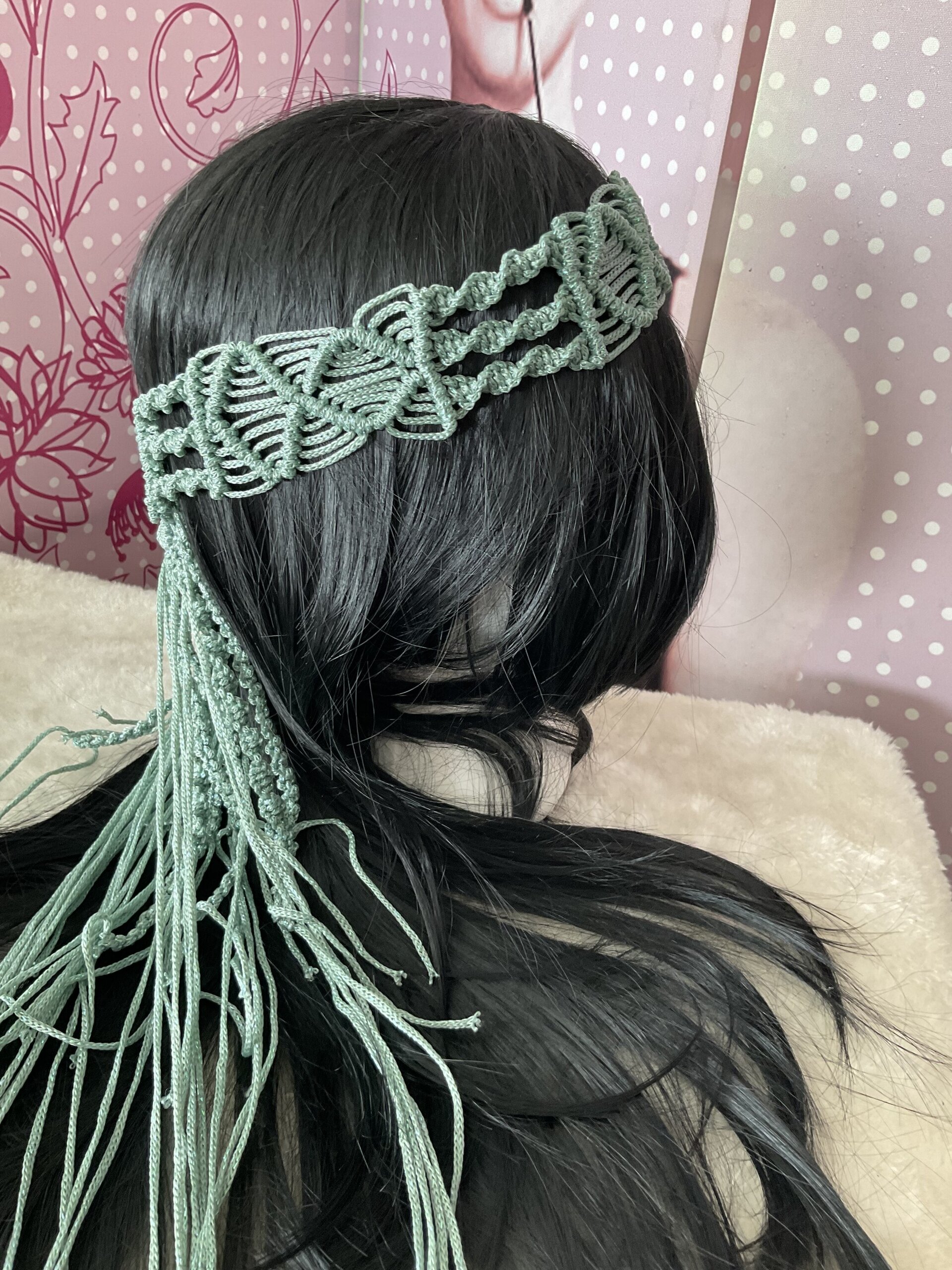 Corona diadema macramé - 10