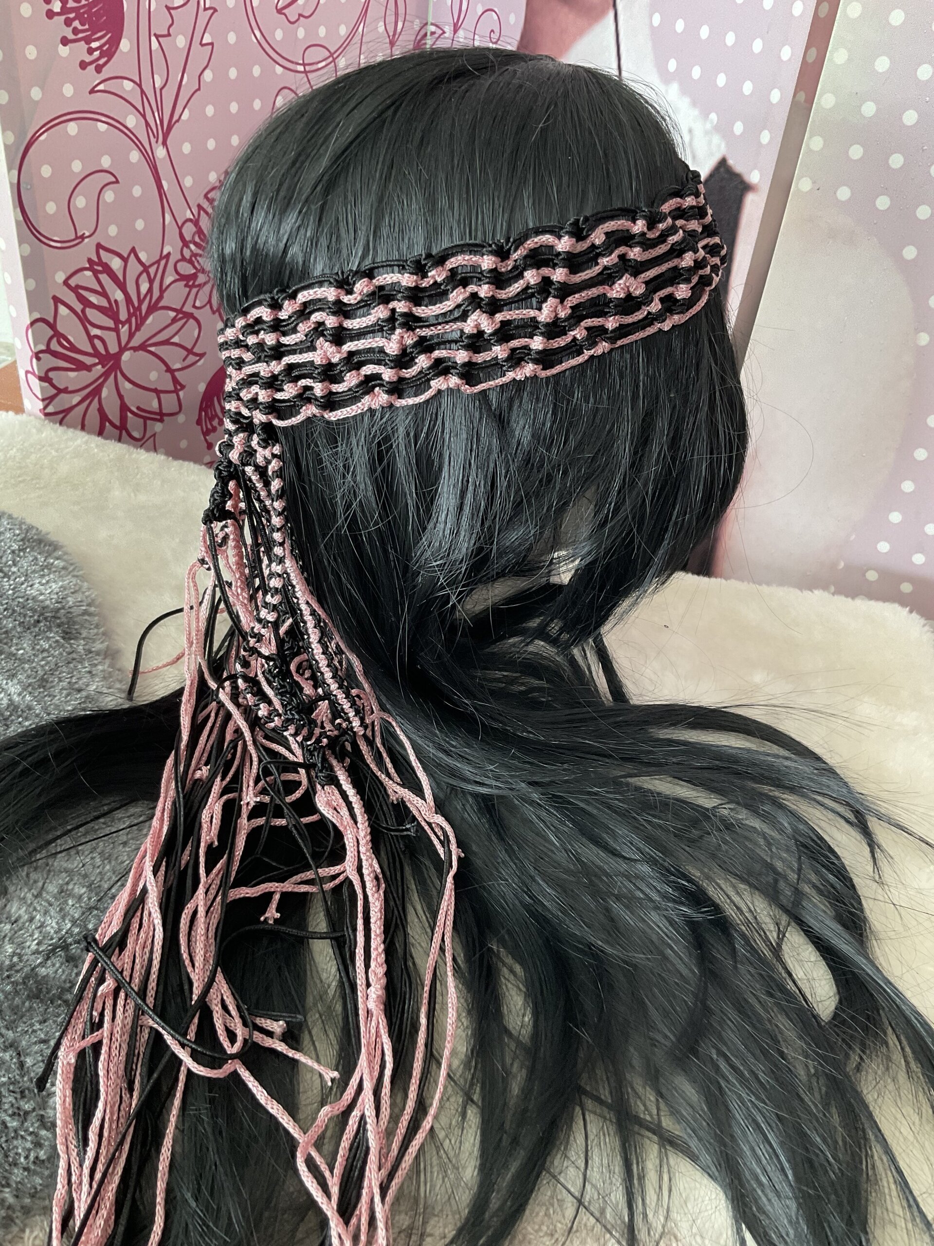 Diadema corona macramé - 7