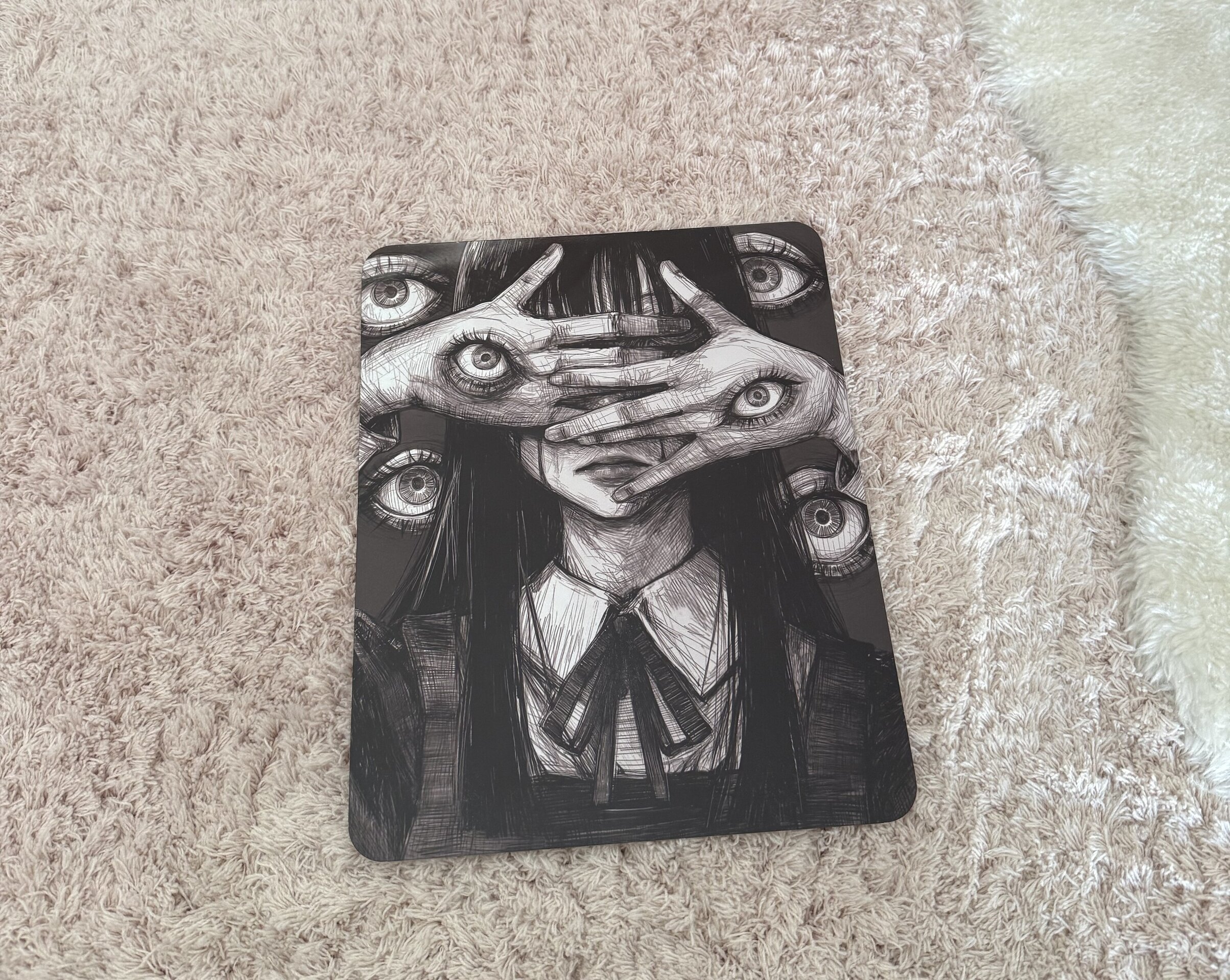 Lamina metalica decorativa Terror Ojos - 7