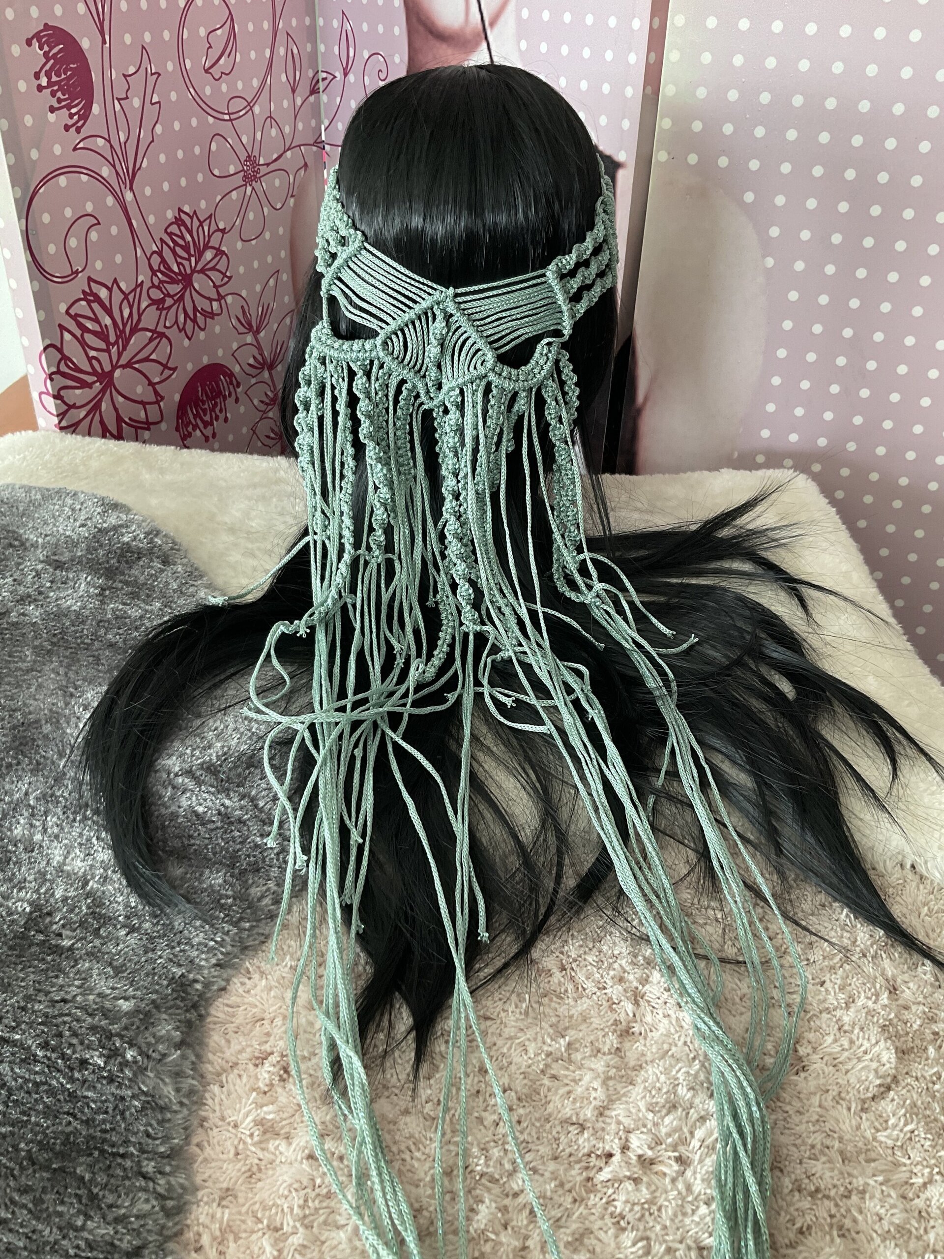 Corona diadema macramé - 2